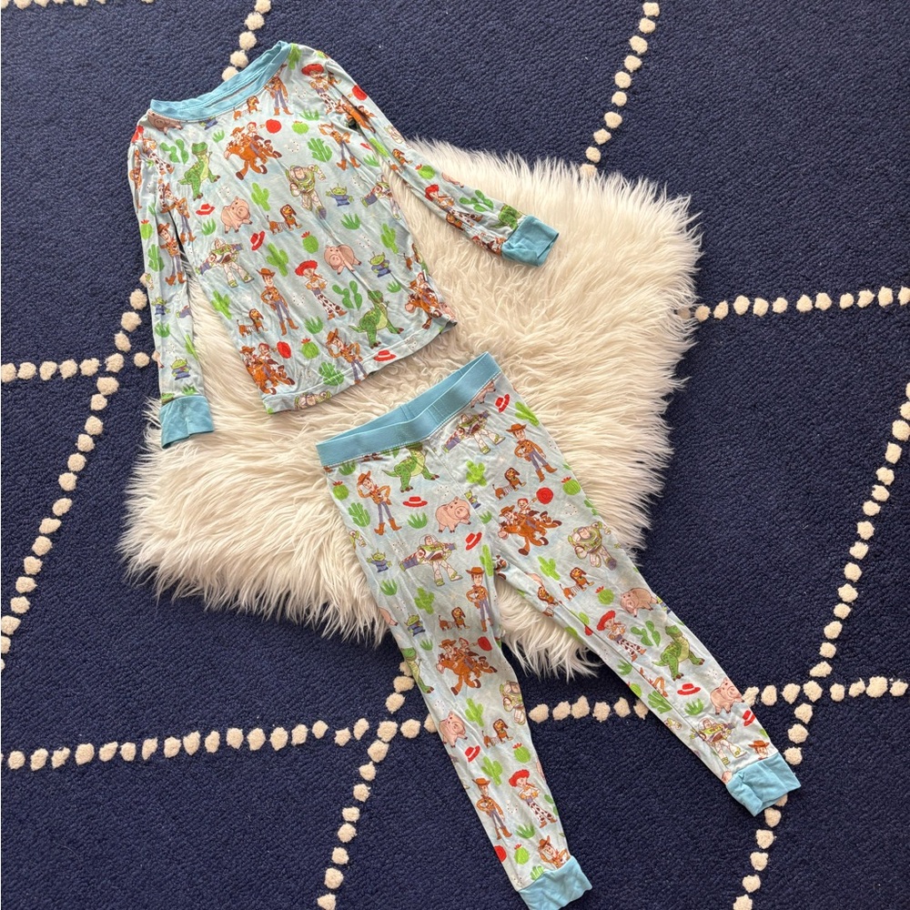 🧸🪁🪀 Disney Toy Story Blue Pajama Sets with Long Sleeves Little Sleepies